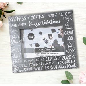 NWT Black & White 4x6 Class of 2020 Graduation Picture Frame